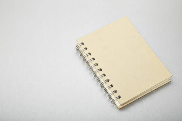 Libro Note Marrone Sfondo Texture Alluminio — Foto Stock