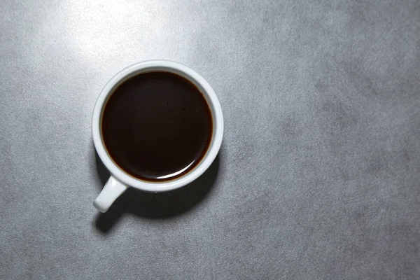 Black Coffee Top View Table — Stock Photo, Image