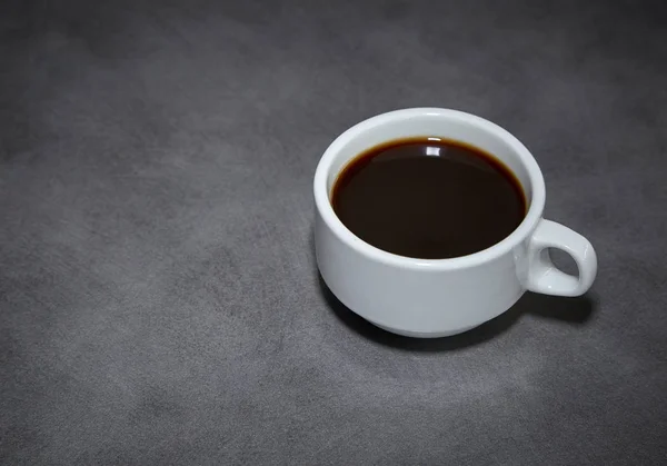 Zwarte Koffie Tafel Boven Aroma Zwart — Stockfoto
