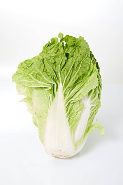 lahana beyaz izole zemin üzerine yeşil