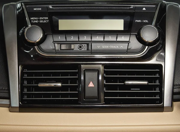 Panel Frontal Del Sistema Audio Del Coche — Foto de Stock