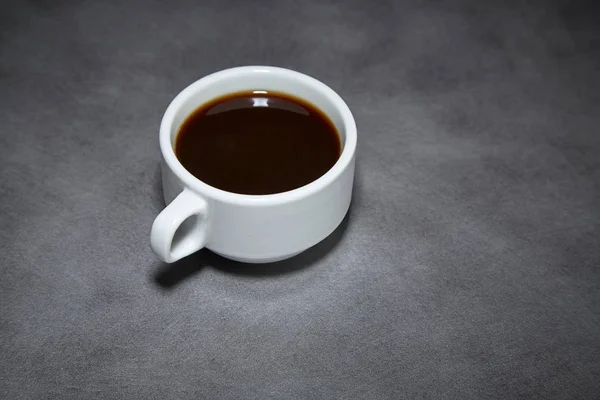 Schwarzer Kaffee Auf Tisch Oben Aroma Schwarz — Stockfoto