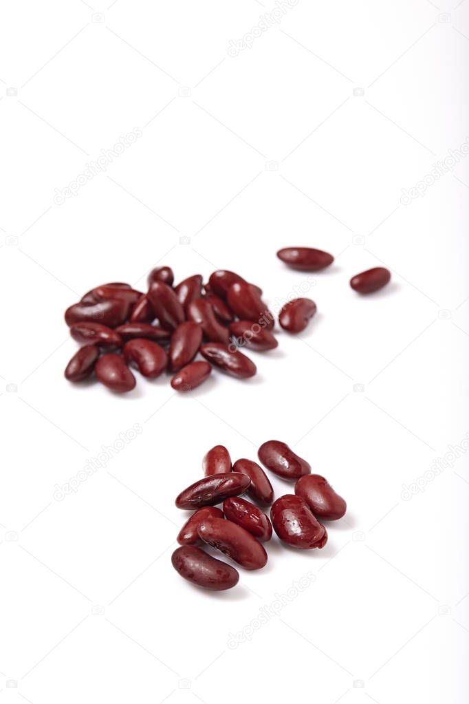 red beans isolated on white background