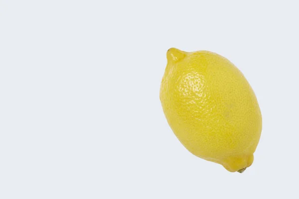 Zitrone Isoliert Auf Weißem Hintergrund Mit Schnittpfad — Stockfoto