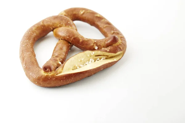 Pretzel Isolated White Background — Stock Photo, Image