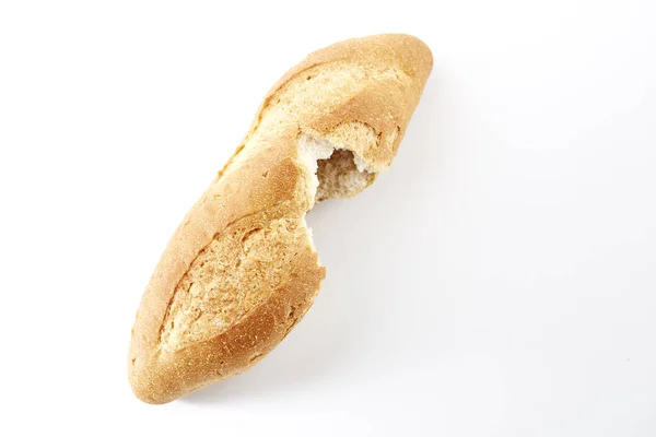 Tradycyjny Francuski Chleb Białym Tle — Zdjęcie stockowe