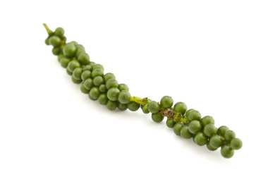 Beyaz adam çok taze yeşil biber