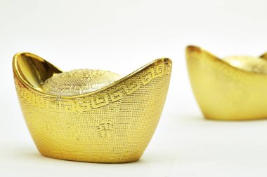 Çin yeni yılı ve altın İngotlar