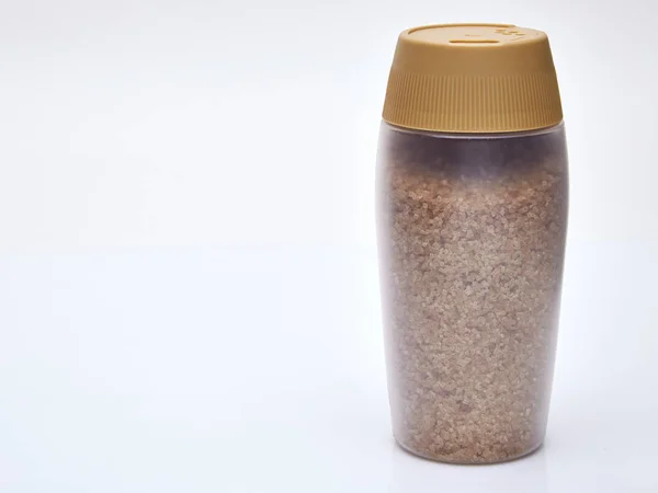 Пляшка Чистого Натурального Цукру Ізольовано Білому — стокове фото