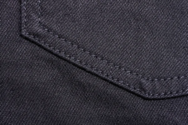 Textura Fundo Jeans Preto — Fotografia de Stock