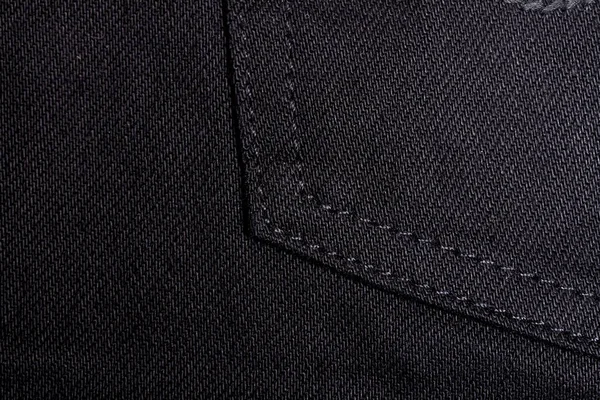 Texture Black Jeans Background — Stock Photo, Image