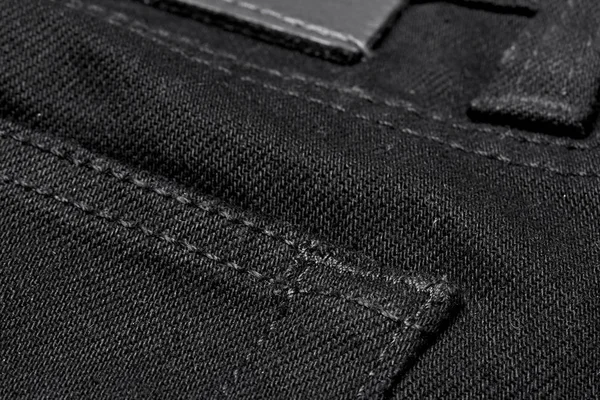 Texture Sfondo Jeans Neri — Foto Stock