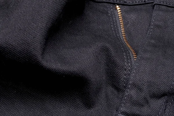 Textura Fundo Jeans Preto — Fotografia de Stock