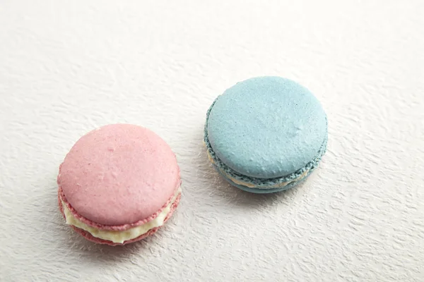 Macaron rosa e azul — Fotografia de Stock