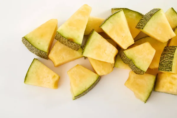 Melon cut into slices