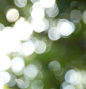 Yeşil bokeh bulanıklık 