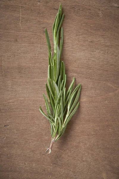 Rosmarin auf dem alten Holztisch — Stockfoto