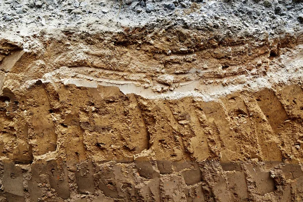 Layers of soil and rock. — Stock Photo, Image