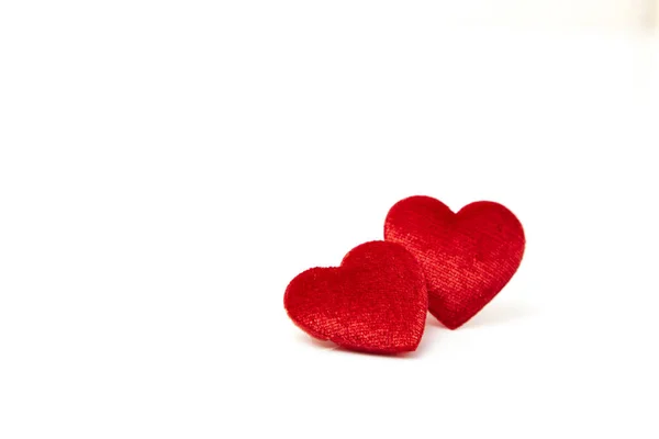 Two red hearts Stock Picture