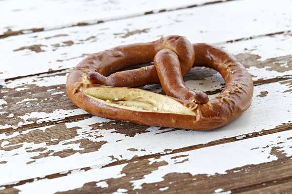 Bread delicious bavarian pretzel — Stock Photo, Image