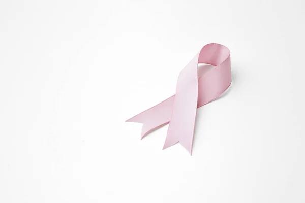 Рожева стрічка рак молочної залози — стокове фото