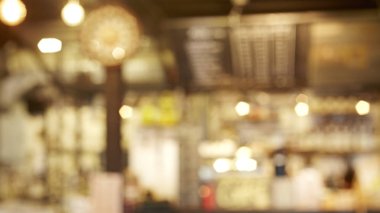 Bokeh ile Cafe bulanıklık arka plan