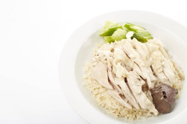 Buhar tavuk pilav ile