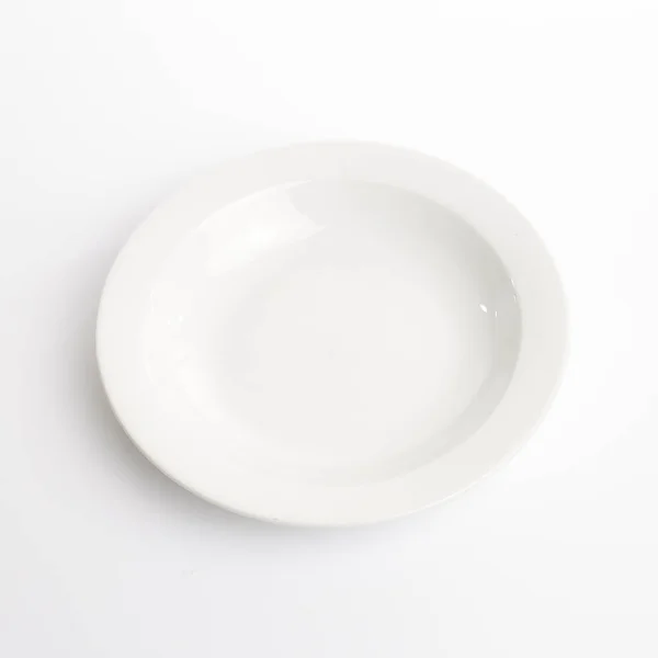 Pusty talerz biały — Zdjęcie stockowe