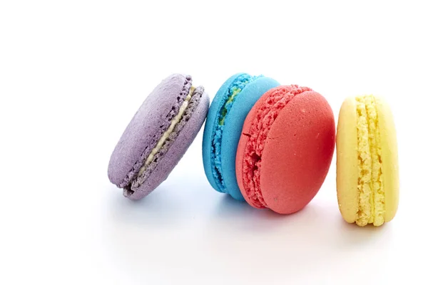 Französische farbenfrohe Macarons — Stockfoto