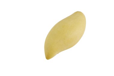 Beyaz arka planda mango meyvesi