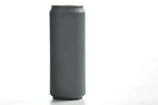 Grey aluminum can — Stock Photo, Image