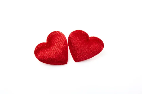 Two red hearts Royalty Free Stock Images