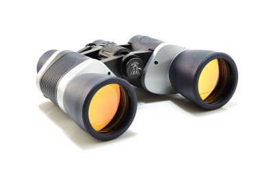 Gri koyu mavi dürbün ile