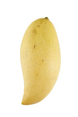 Beyaz arka planda mango meyvesi