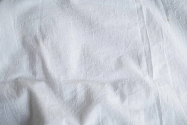 Weiße Bettwäsche — Stockfoto
