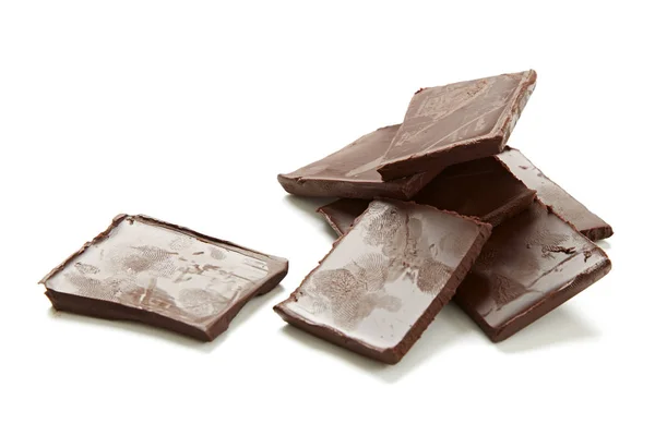 Cibo dolce Barra di cioccolato fondente — Foto Stock