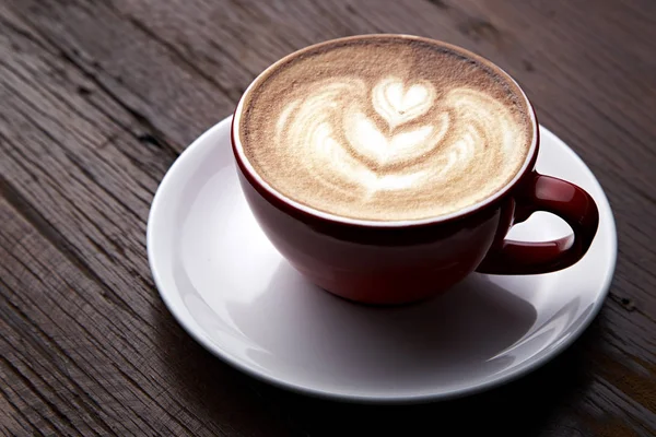 Latte-Art-Herz — Stockfoto