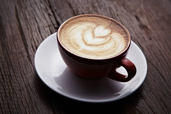 Latte-Art-Herz — Stockfoto