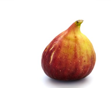 beyaz zemin üzerine incir