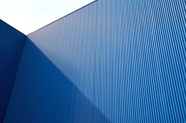 Oluklu sac mavi renk