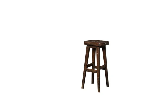 Gamla trä stol isolerad på vit bakgrund — Stockfoto