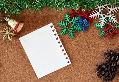 Noel dekorasyonu ve yeni yıl 2019 kavramı arka plan. Yukarıdan görüntülemek. 