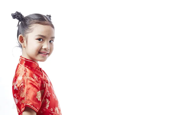 Азіатський Дитя Китайське Традиційний Одяг Китайський Новий Рік — стокове фото