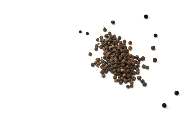 Black Pepper Placed White Background — Stock Photo, Image