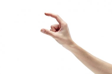 Beyaz arkaplanda el ele tutulan sanal kartvizit, kredi kartı ya da boş kağıt