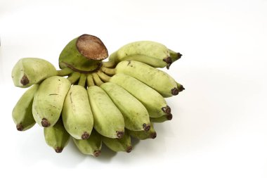 Muz grup hala beyaz zemin üzerine yeşil