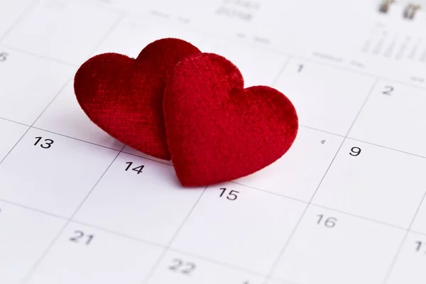 Valentine\'s day February 14 mark on the calendar