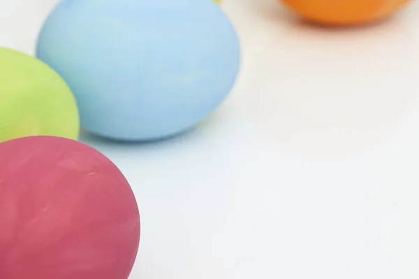 Easter eggs on white — Stock Photo, Image