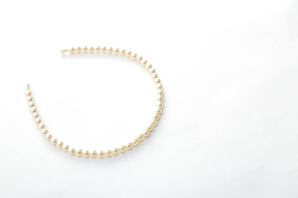 pearl hair band  on white background