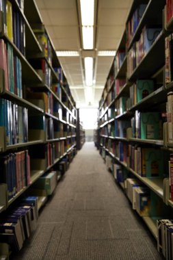 Bulanık kitap kütüphane